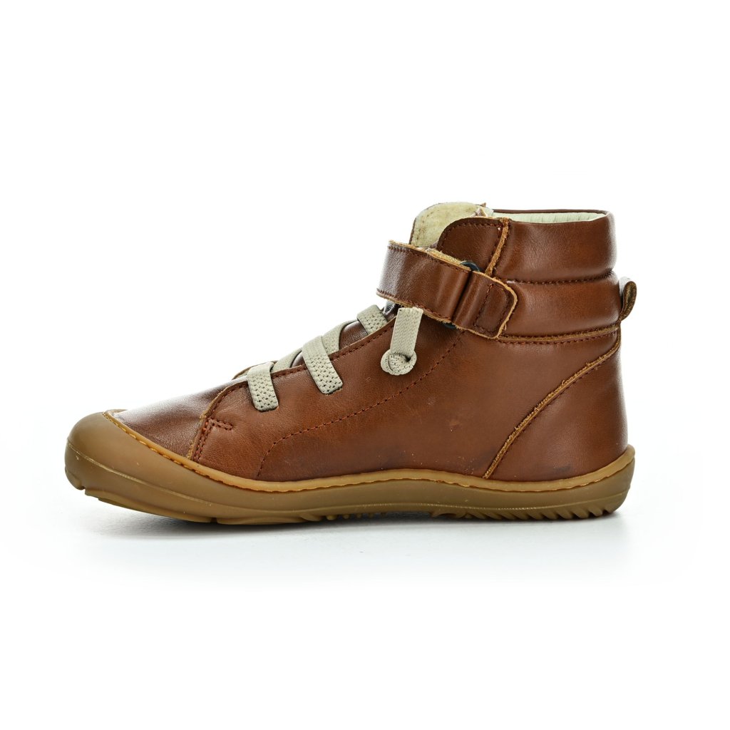 Aylla Chiri Kids EVO braune Winter-Barfußschuhe