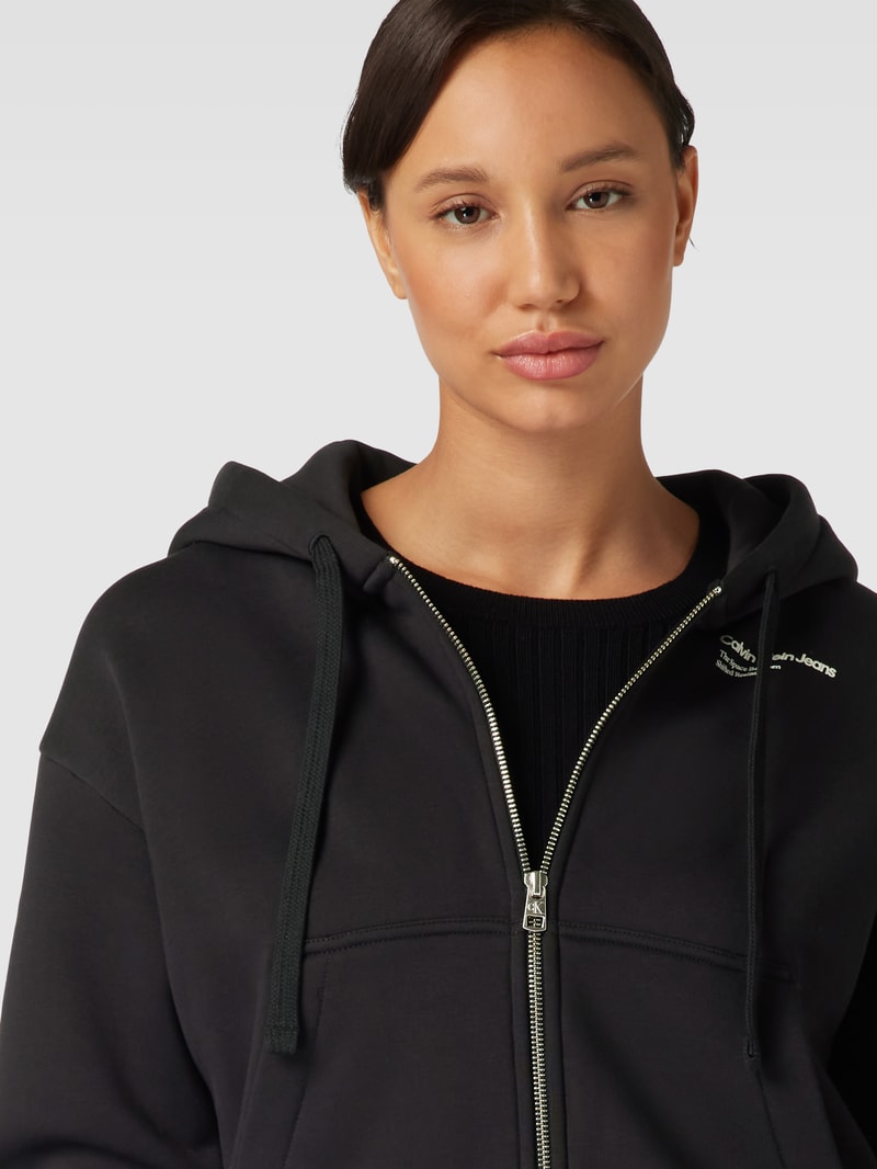 Sweatjacke mit Kapuze in black