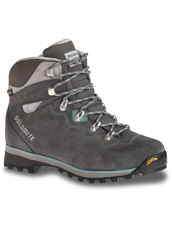 DOLOMITE ST.Moritz GTX W's Wanderschuhe Gore Tex in Mud Grey/Coral Red günstig kaufen 36
