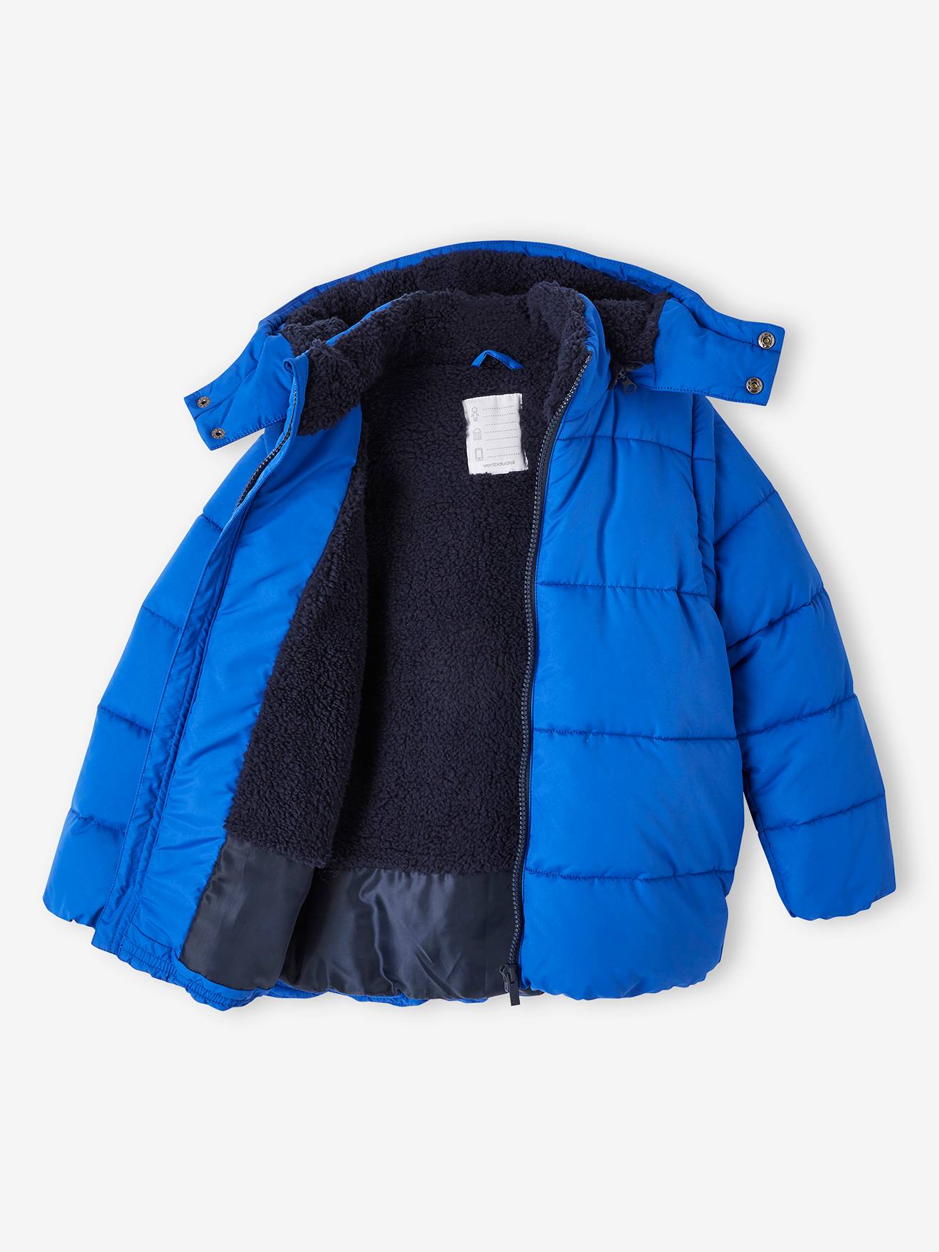 Vertbaudet Jungen 2-in-1-Steppjacke mit Fleecefutter - elektrisch blau