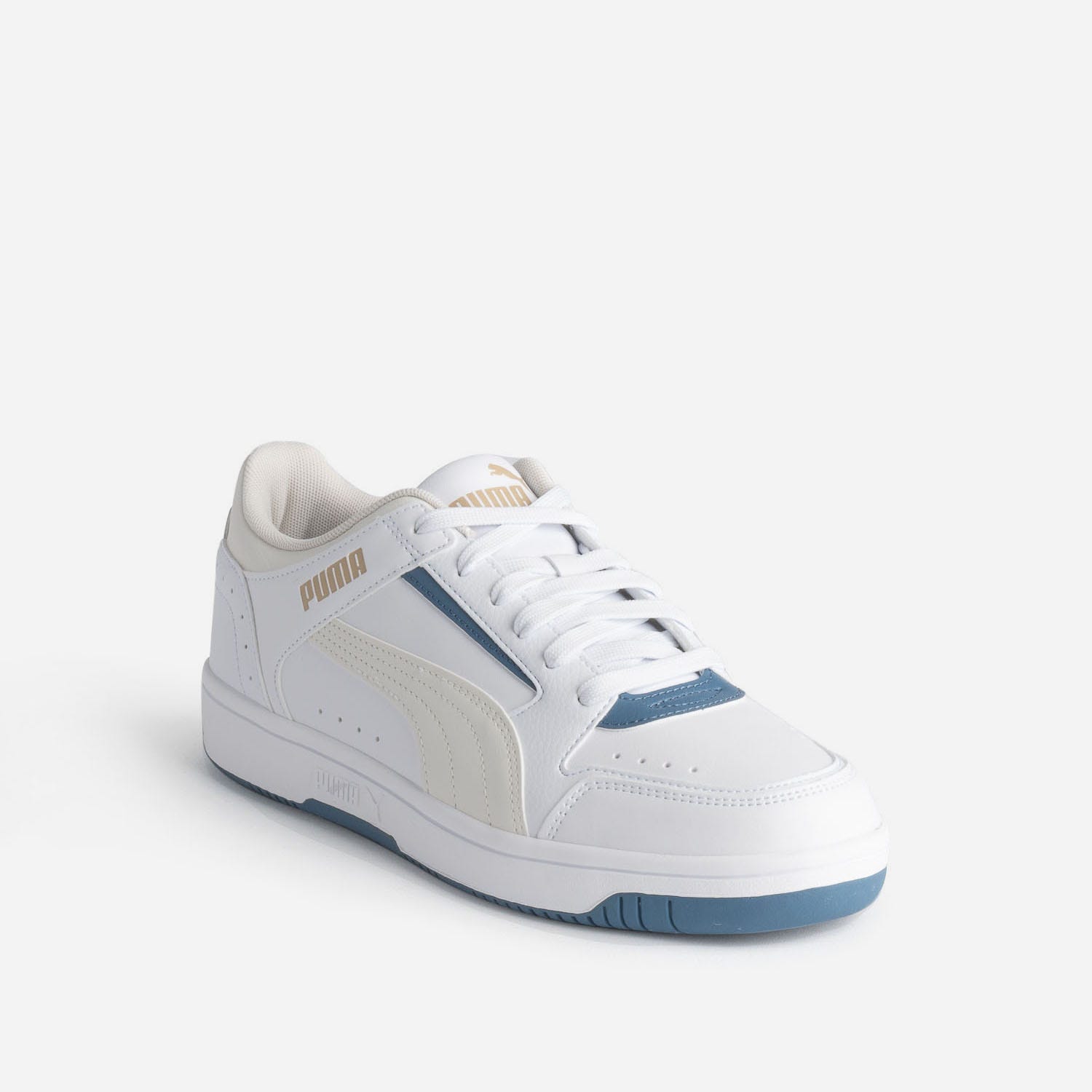 Tennis PUMA blanche détails bleus