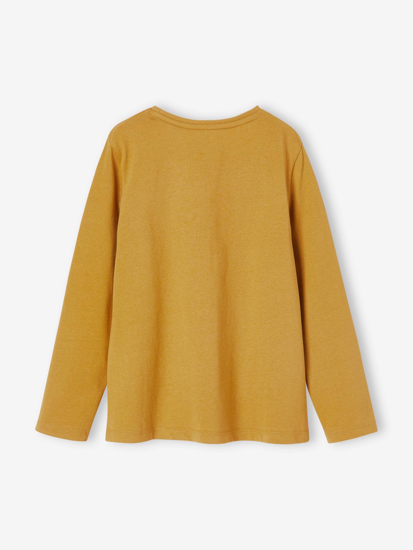 Tee-shirt à message Basics fille bronze