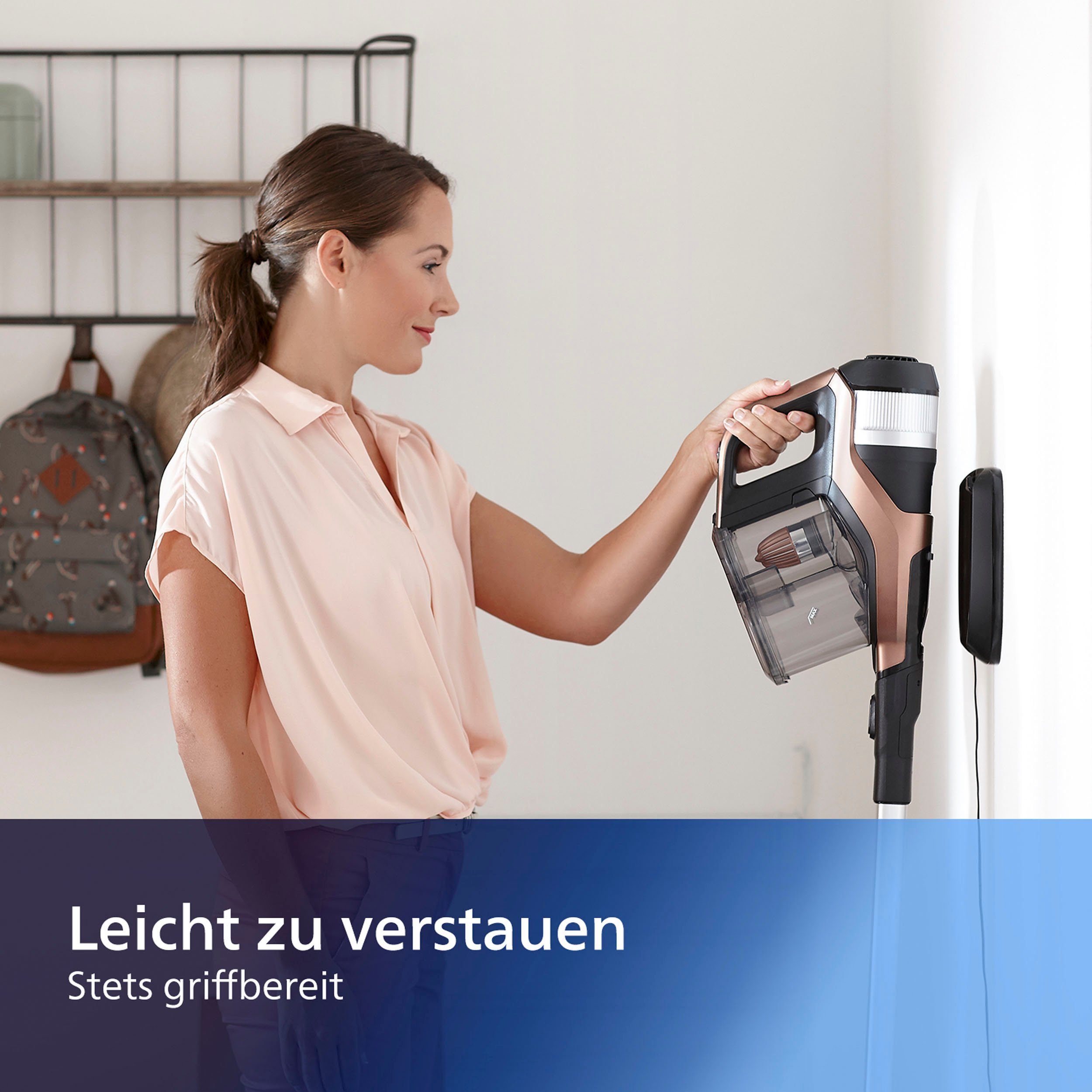 Philips Akku-Stielstaubsauger SpeedPro Max FC6826/01, beutellos, 65 Min. Akkulaufzeit
