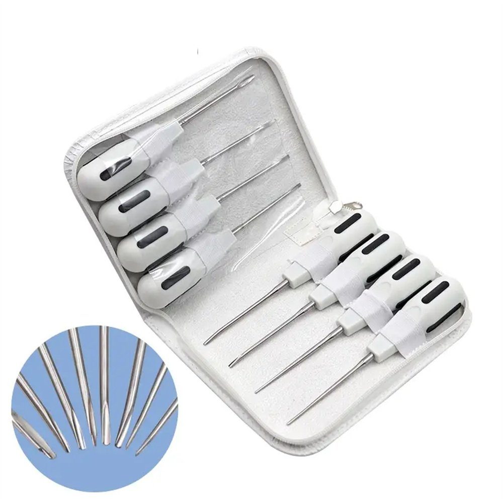 TUABUR Zahnpflege-Set Dentalinstrumente: 8-teiliges minimalinvasives Wurzelheber-Set