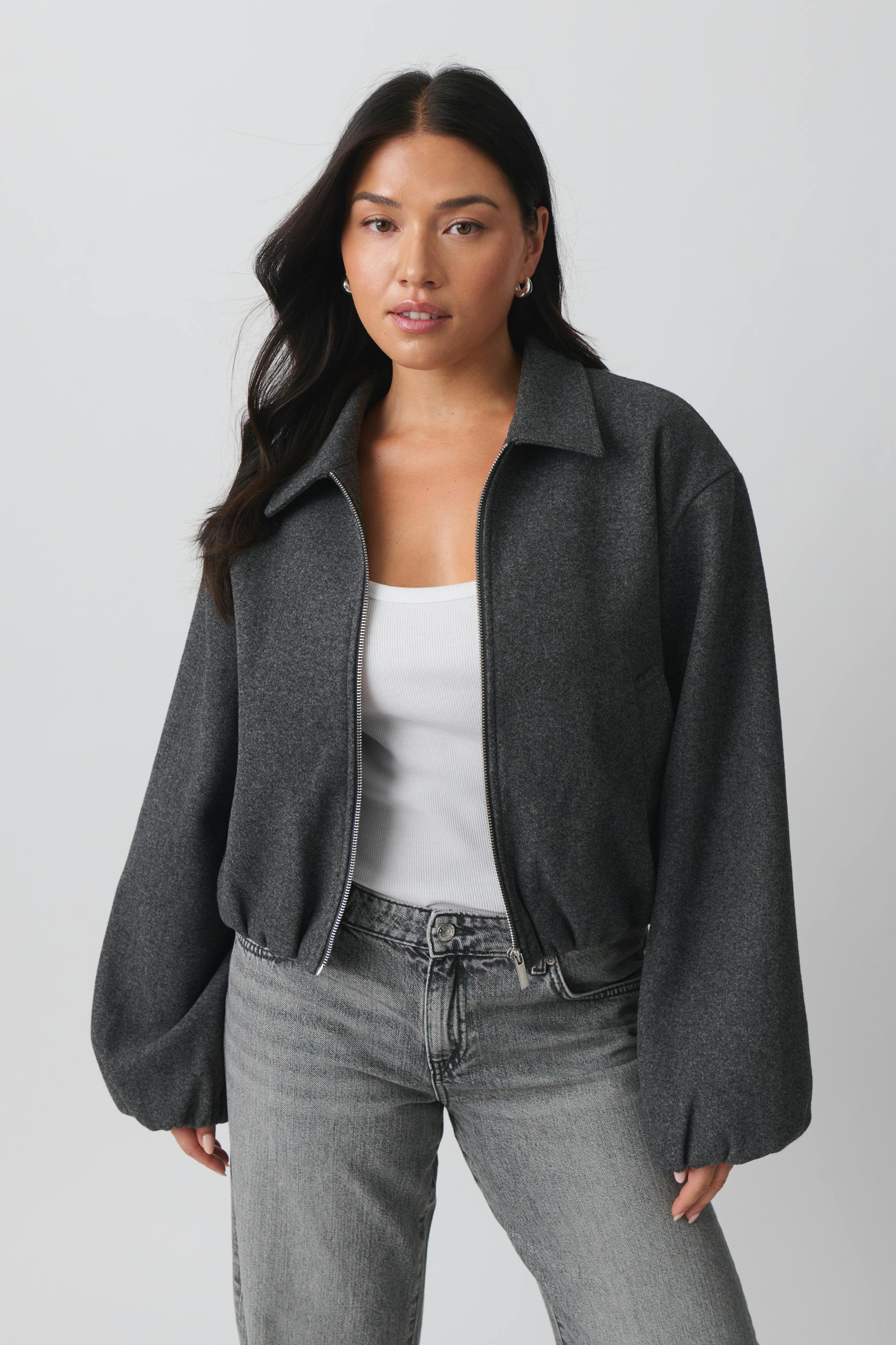 Short felt jacket