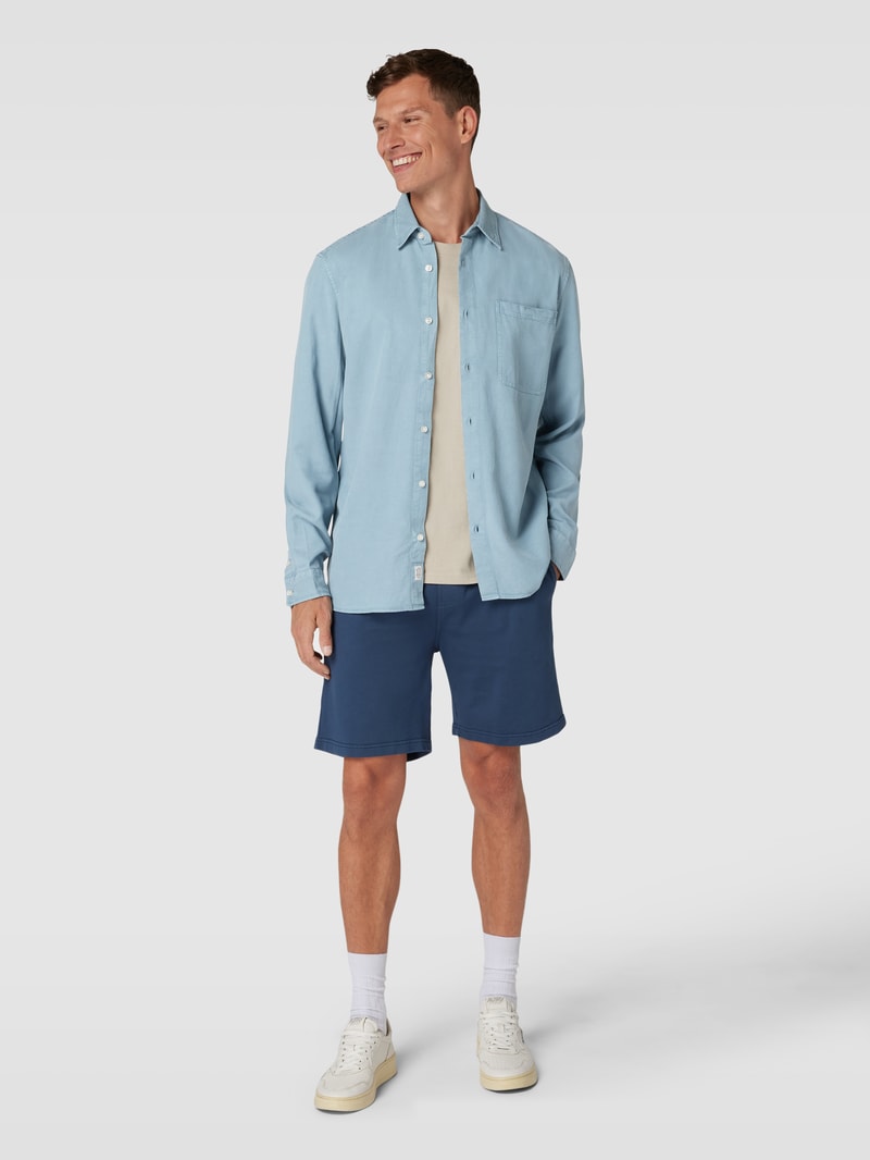 Freizeithemd im Denim-Look in rauchblau