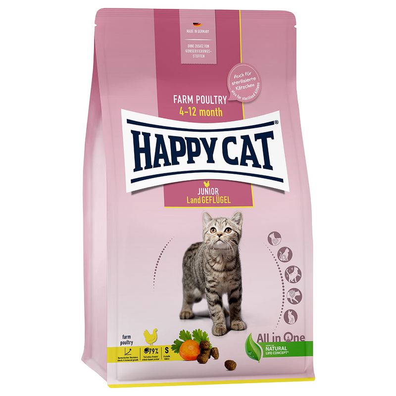 Happy Cat Young Junior Land-Geflügel zu TOP-Preisen