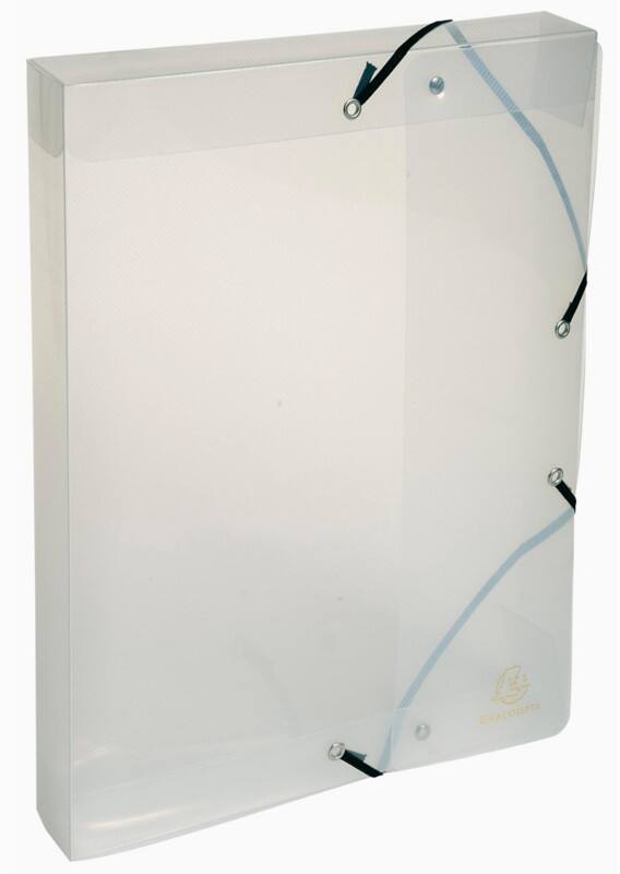 Exacompta Dokumentenbox Kristall/5972E, transparent, 700my, für A4, 40mm