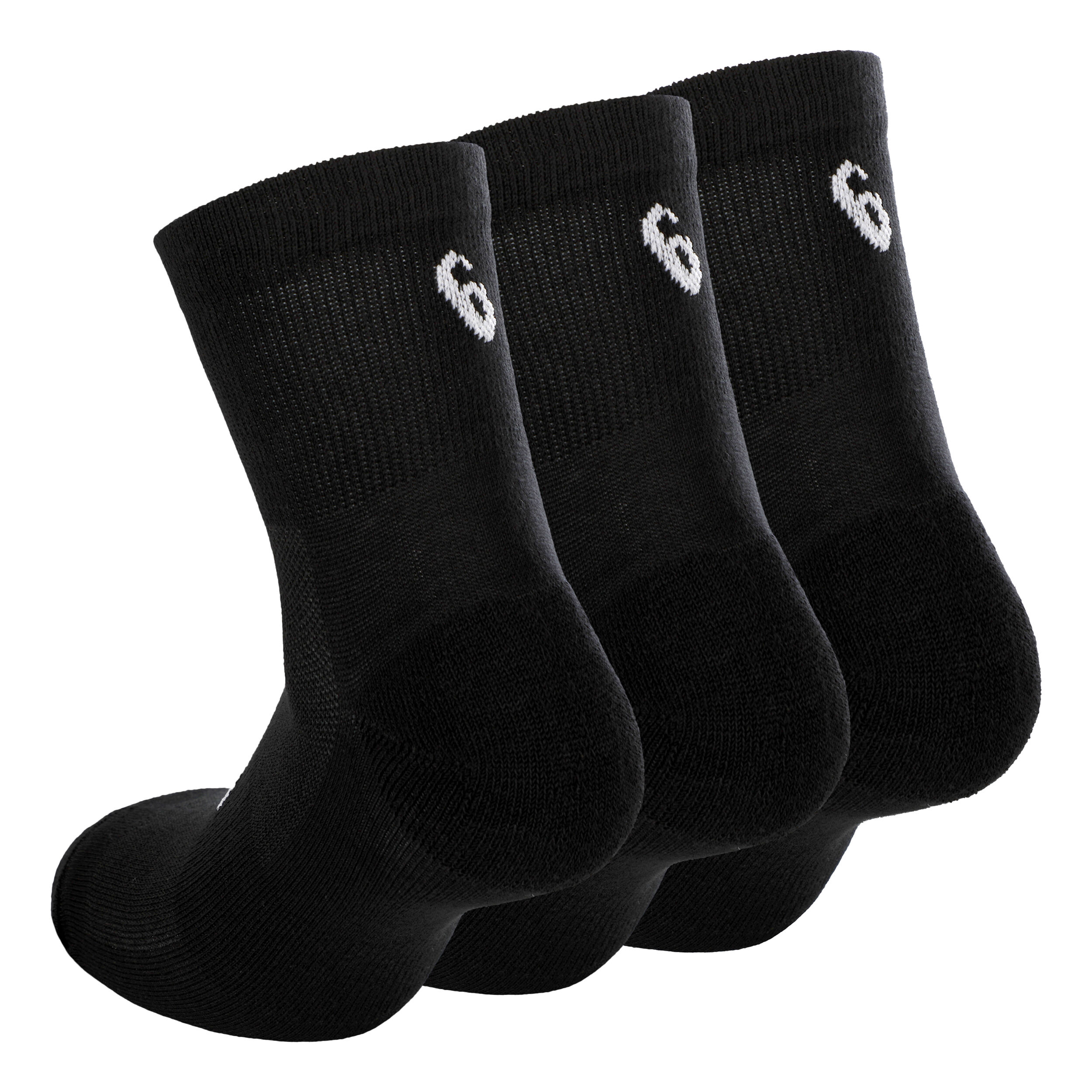 Quarter Sportsocken 3er Pack - Schwarz, Weiß