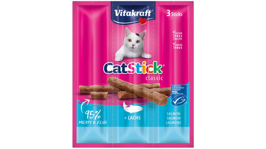 Vitakraft Katzensnack Cat Stick® Lachs MSC 18 g
