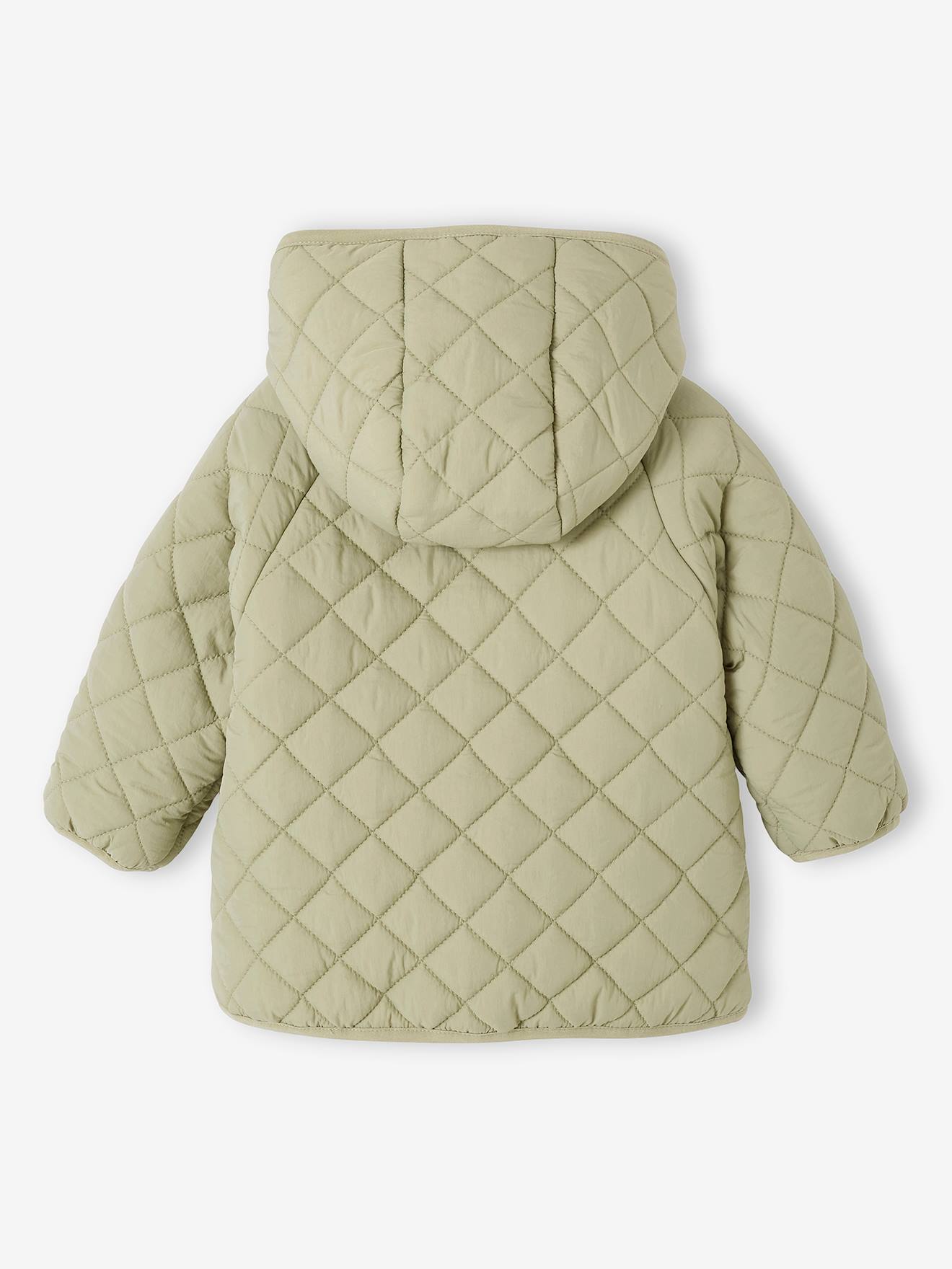 Vertbaudet Baby Steppjacke mit Recycling-Polyester - wollweiß