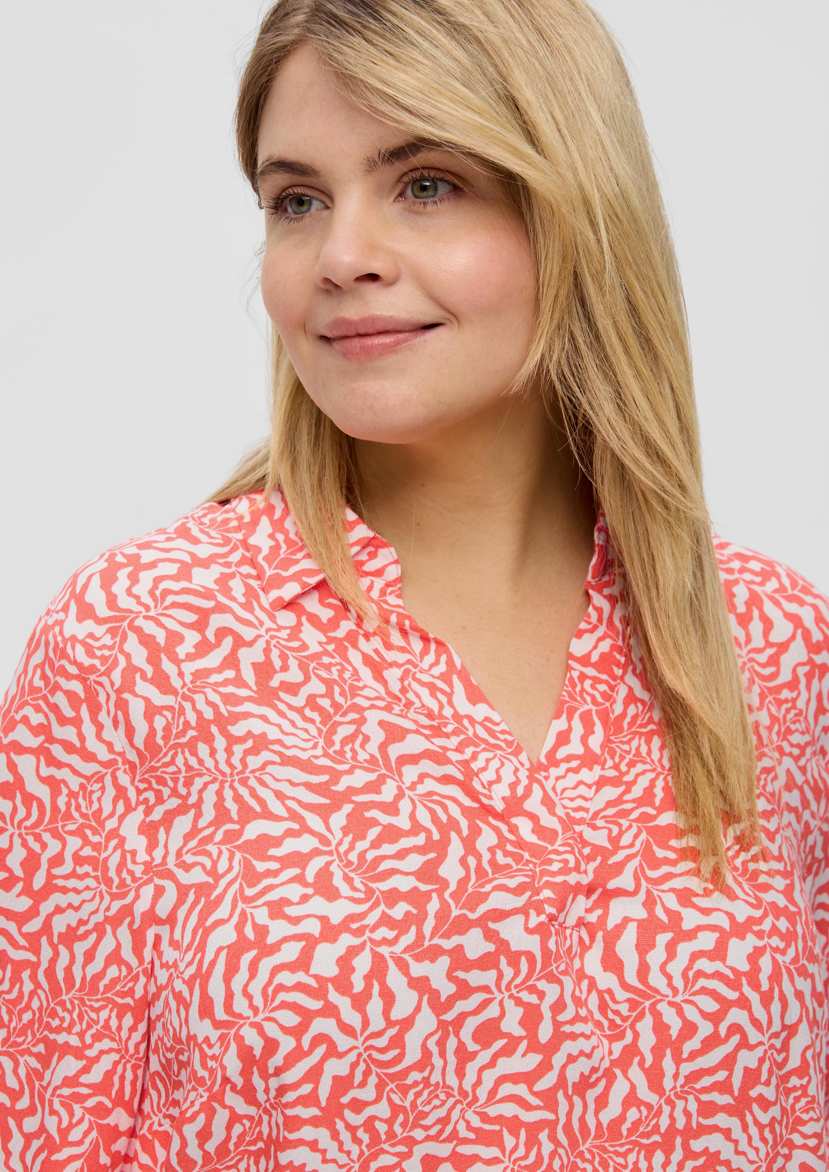 Viskosebluse mit All-over-Print  2151565-25B1