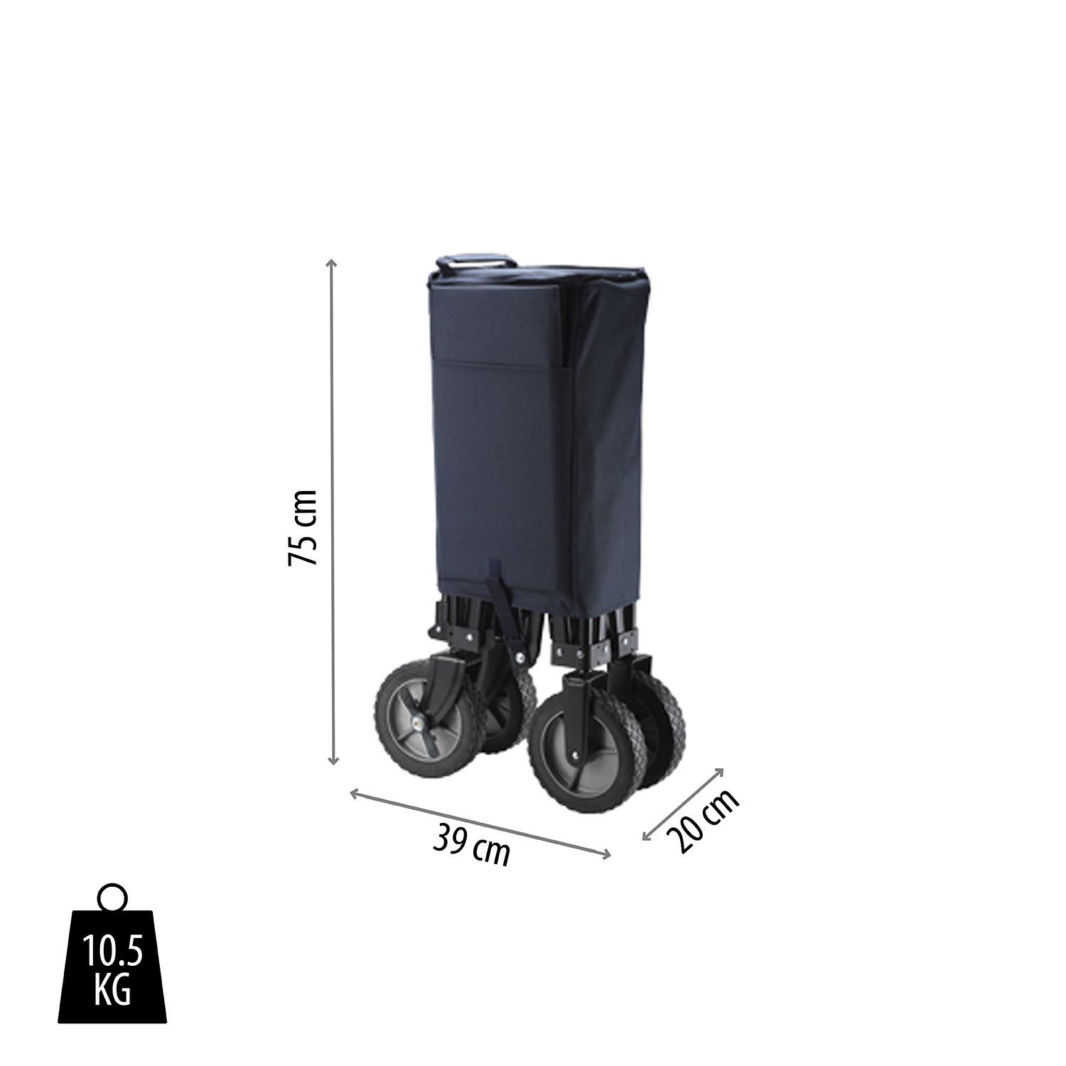 Campart Travel HC-0910 klappbare Bollerwagen