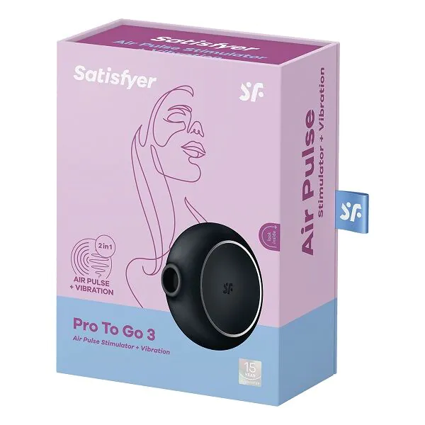 Satisfyer Pro To Go 3 Sort Intimmassageapparat