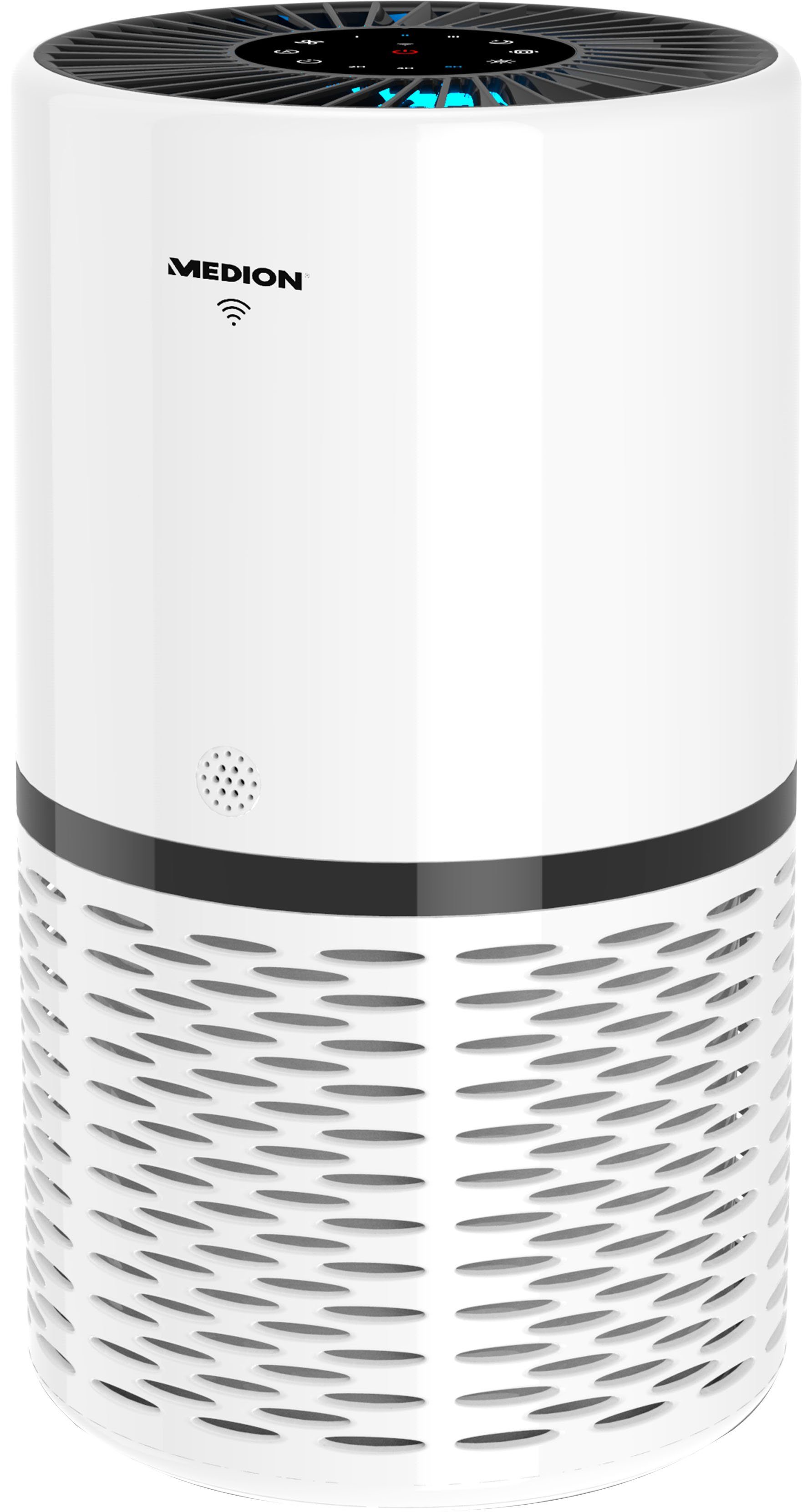 Medion® Luftreiniger MD 10171, für 72 m² Räume, HEPA FILTER (H13) App-/Sprachsteuerung