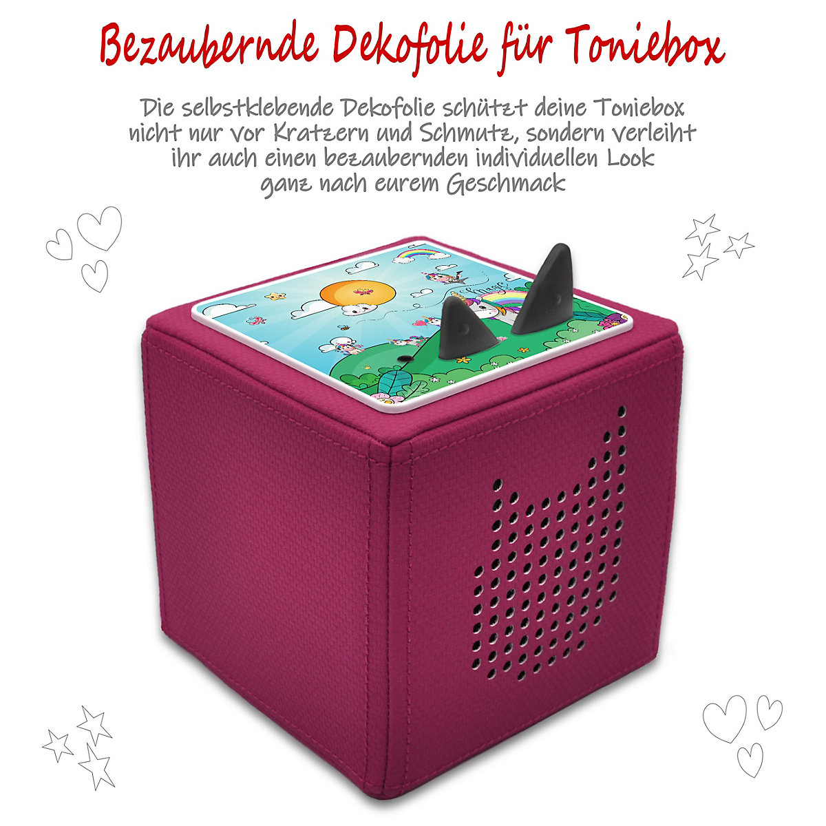 Schutzfolie für Toniebox, Dekofolie für Toniebox, Toniebox Aufkleber