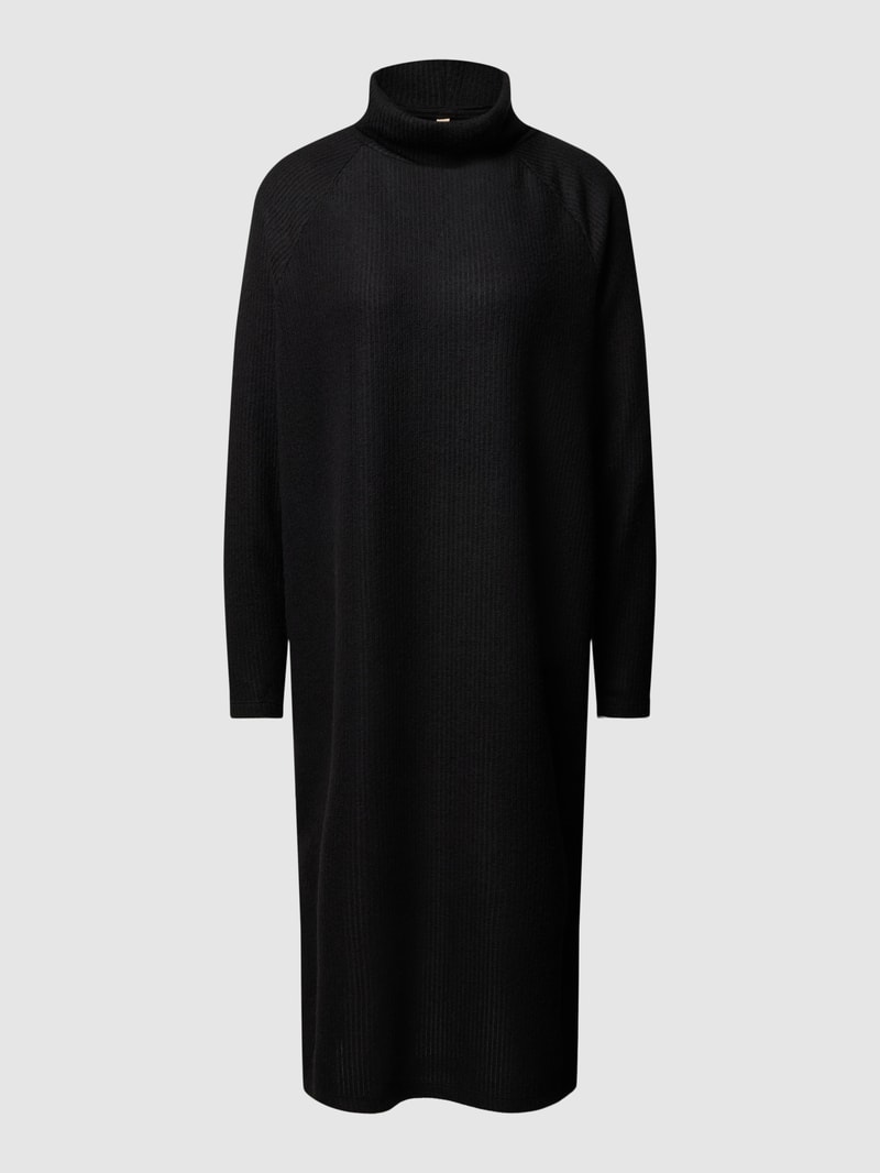 Strickkleid mit Rollkragen Modell 'TAMIE' in schwarz
