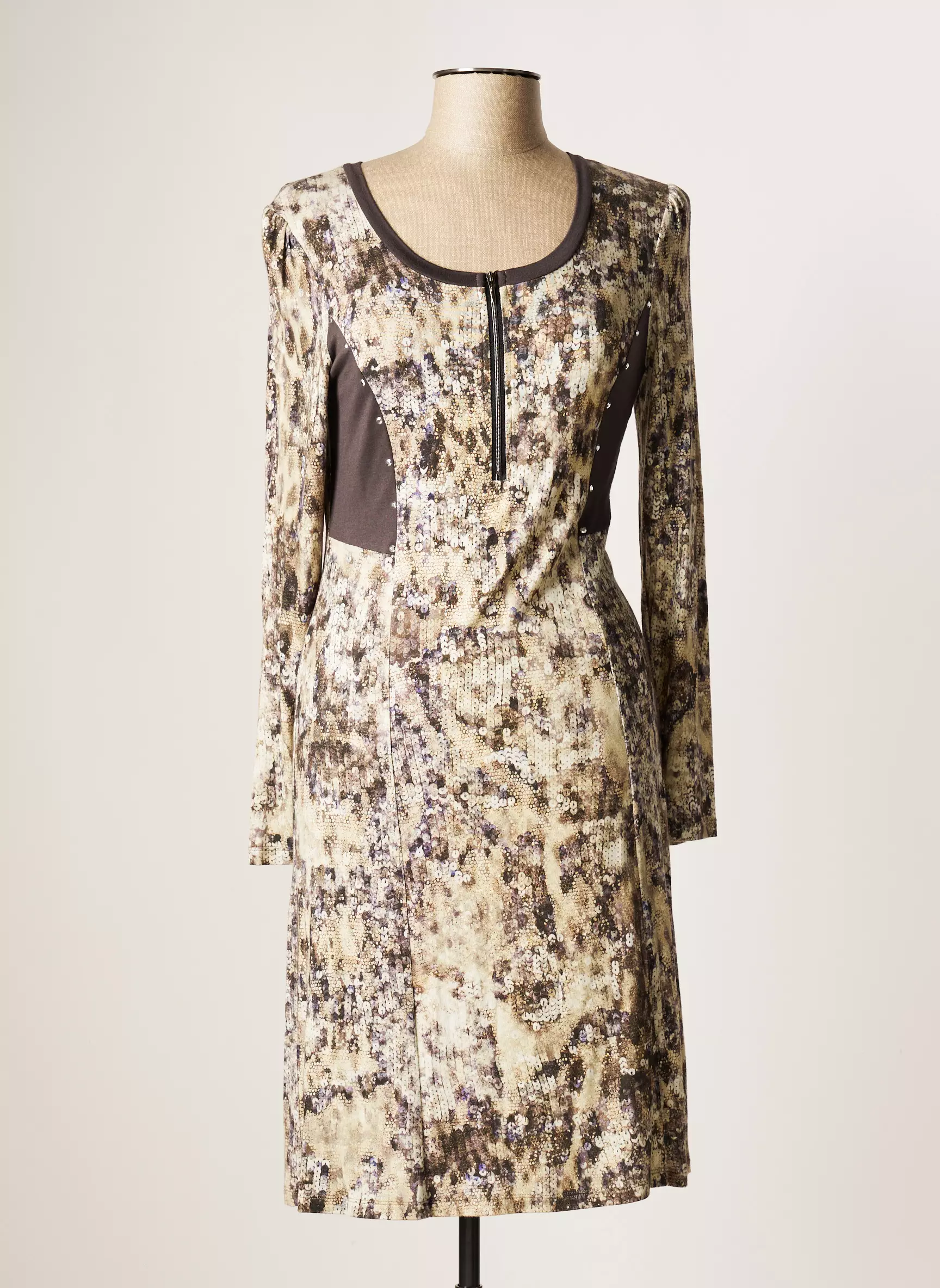 Evalinka Robes Mi Longues Femme couleur marron