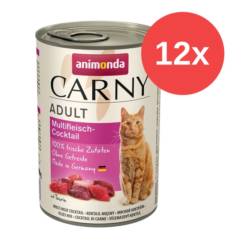 Mix-Sparpaket animonda Carny Adult 12 x 400 g zu TOP-Preisen