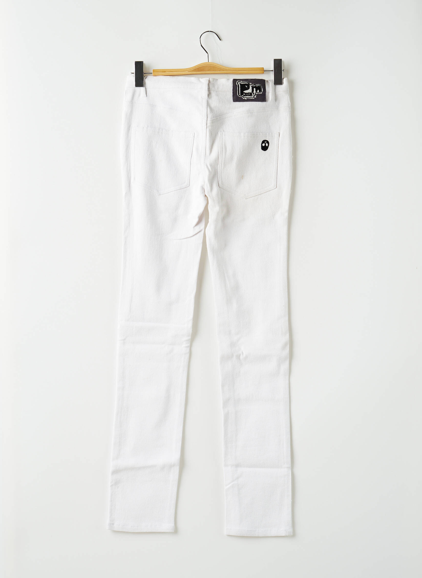 Pm Jeans Coupe Slim Femme couleur blanc