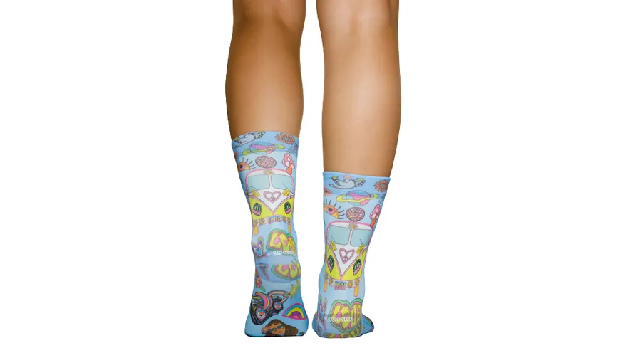 wigglesteps Damen Socken PIECE BUS Light Blue