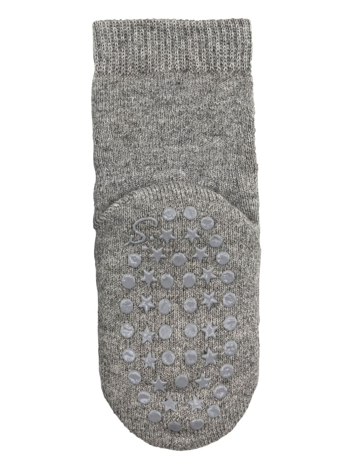 Sterntaler ABS Socken Wolle uni in grau mel. günstig kaufen