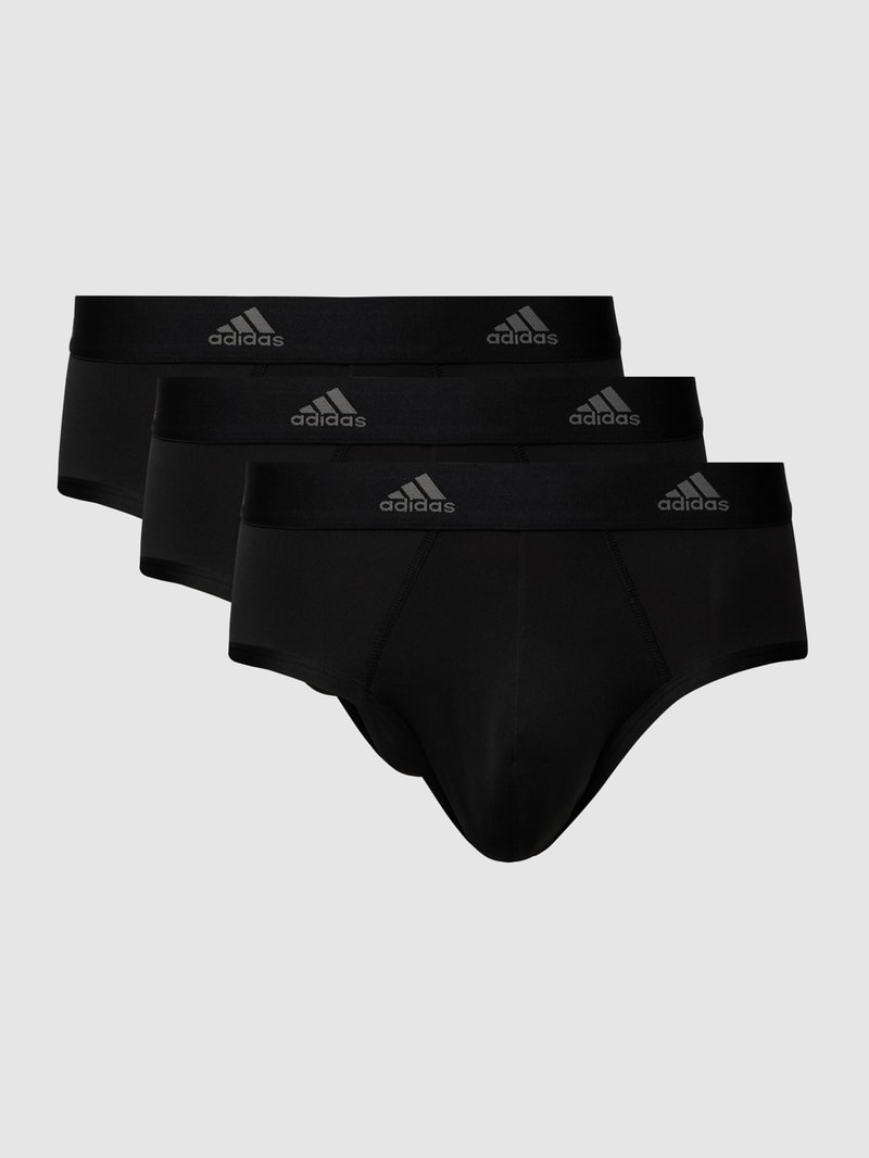 Slip mit Label-Details im 3er-Pack in schwarz