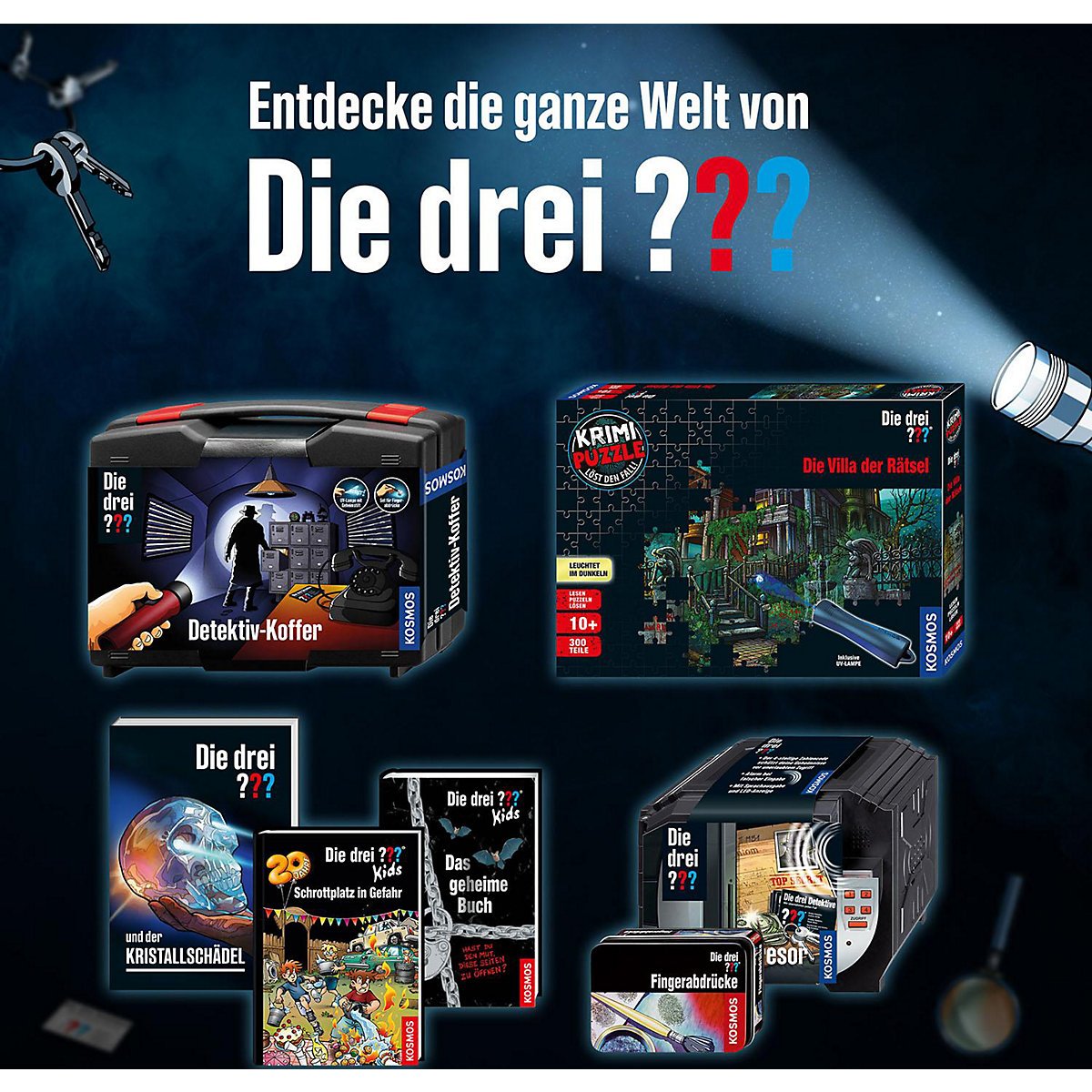 Die drei : Metall-Sucher (Experimentierkasten)