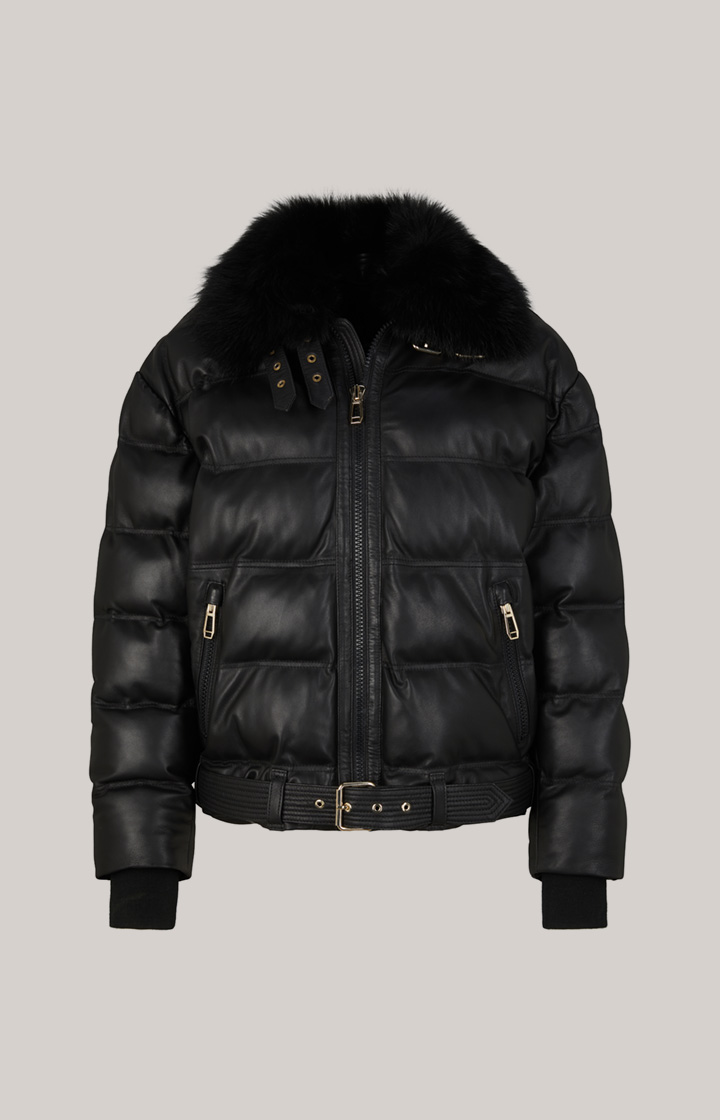 Lederjacke in Schwarz