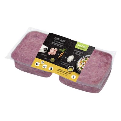 proCani Menü frisch & fertig Huhn, Karotte und Reis