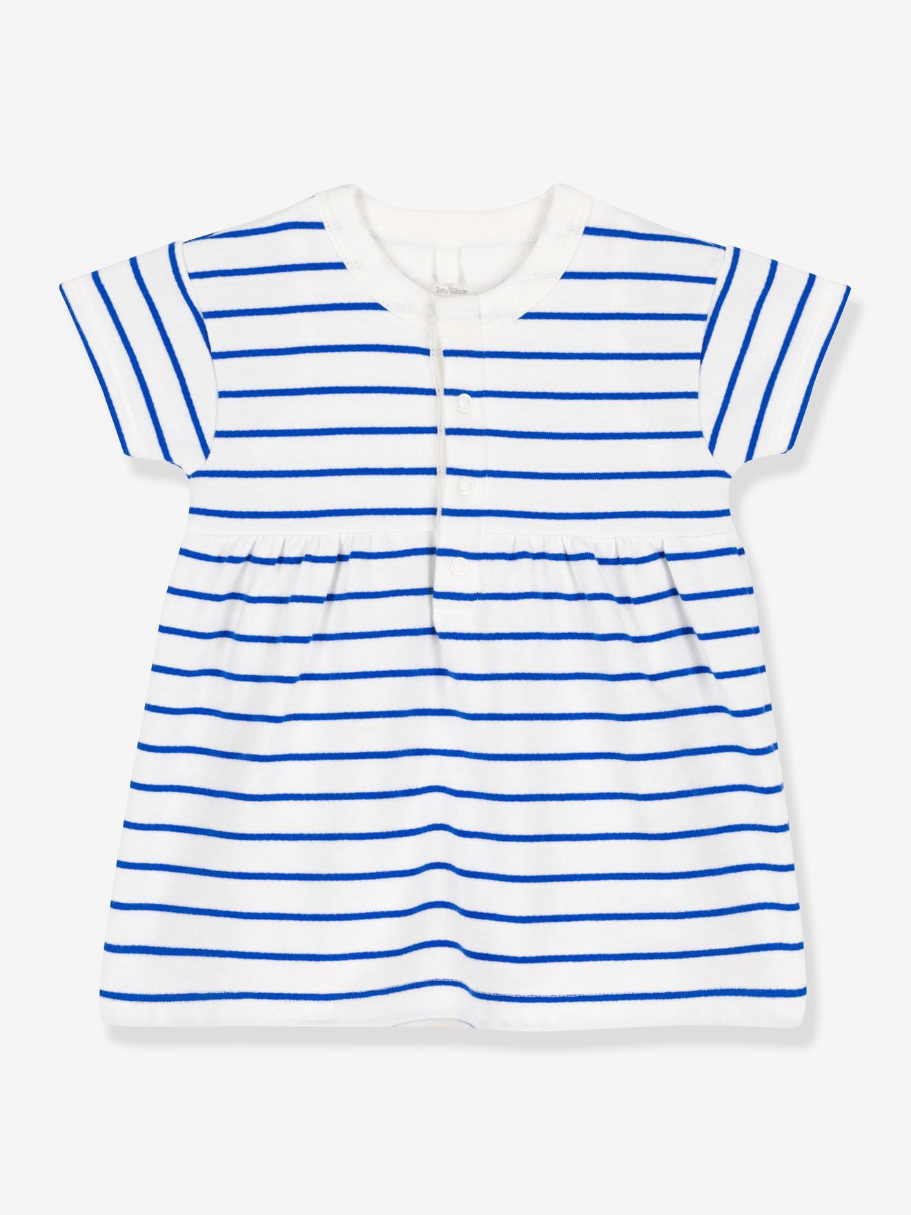 Robe + body manches courtes PETIT BATEAU blanc