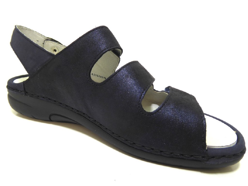 WALDLÄUFER Komfort Sandalen blau