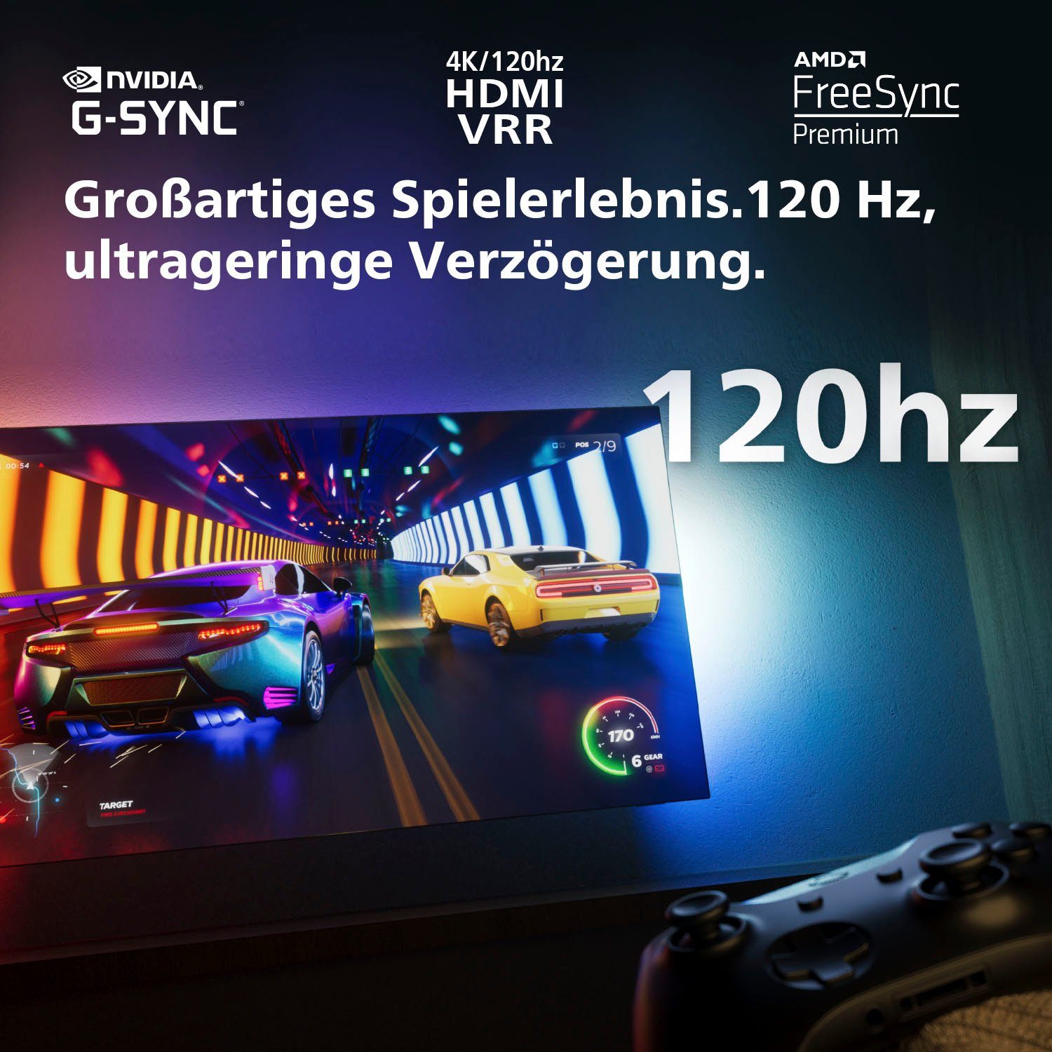 Philips 55OLED708/12 OLED-Fernseher (139 cm/55 Zoll, 4K Ultra HD, Android TV, Google TV, Smart-TV)