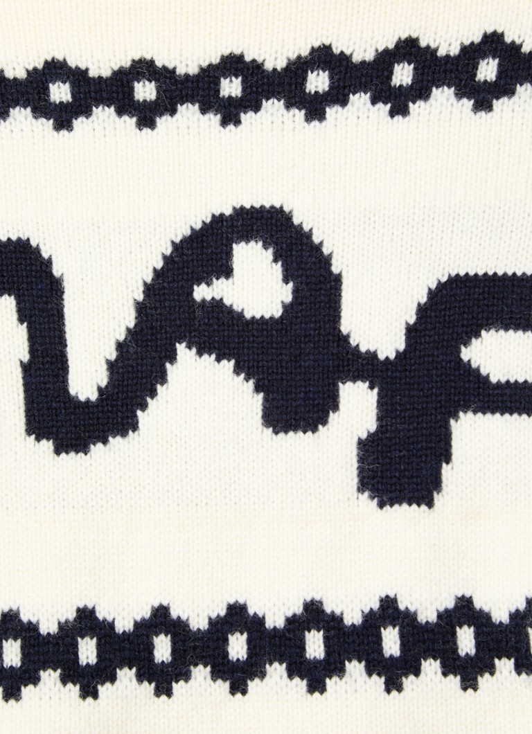 Pulover tricotat gros cu logo țesut OLAF