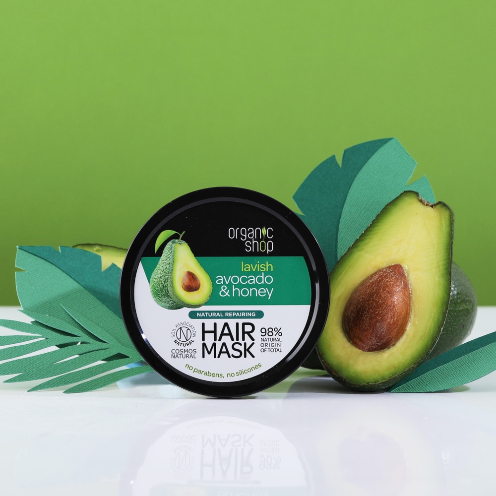 organic shop Masque Réparateur Avocat et Miel Masque Capillaires