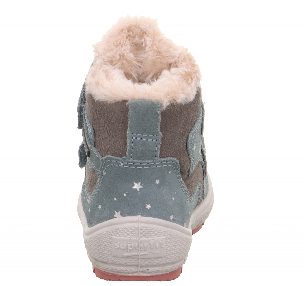 GROOVY - Hellgrün/Grau Boots mit Klettverschluss