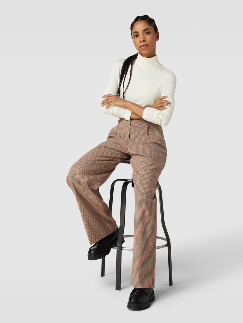 Longsleeve mit Rollkragen in offwhite