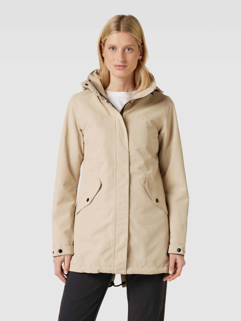 Jacke mit Kapuze Modell 'ADDIS' in sand