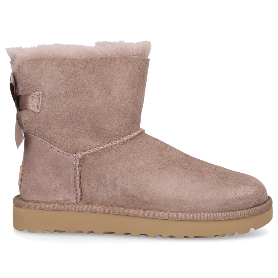 UGG - Stiefeletten MINI BAILEY BOW II Veloursleder - beige