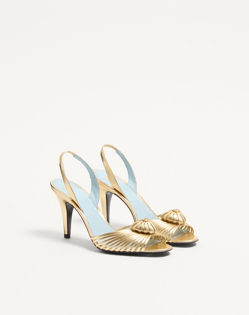 Sandália Coeur Royal em Nappa Laminada 85mm