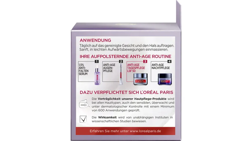 L'Oréal Paris Revitalift Filler Tag LSF50 50 ml