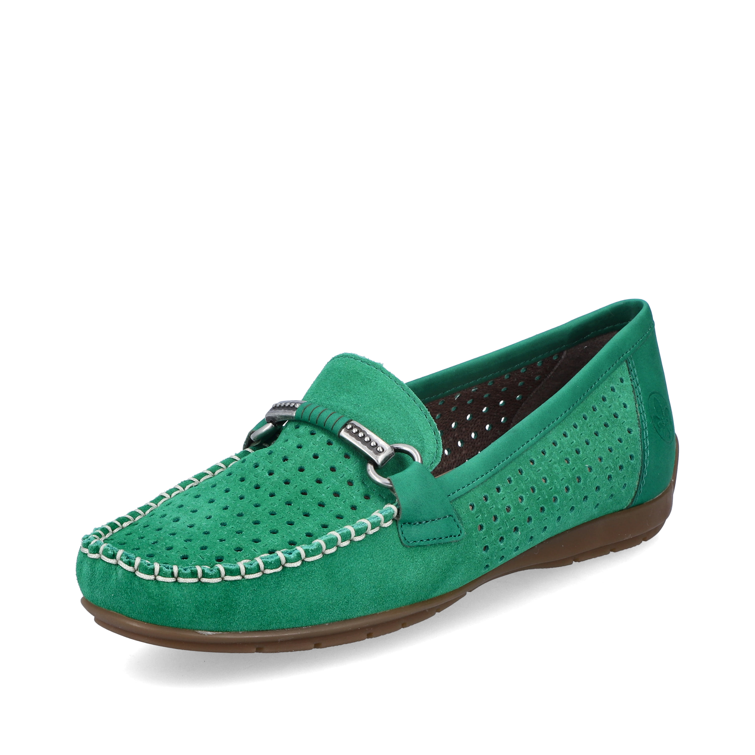 Rieker Damen Loafer grasgrün