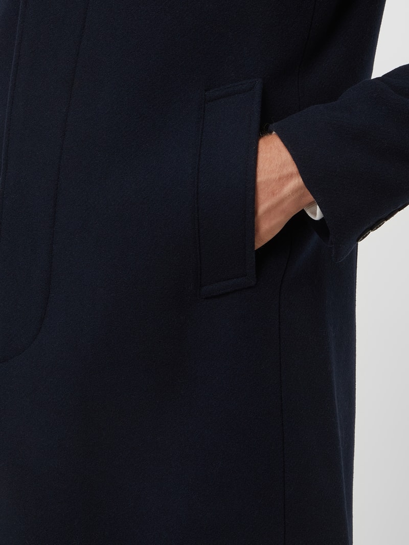 Blazermantel mit Strukturmuster Modell 'Hagen' in marineblau