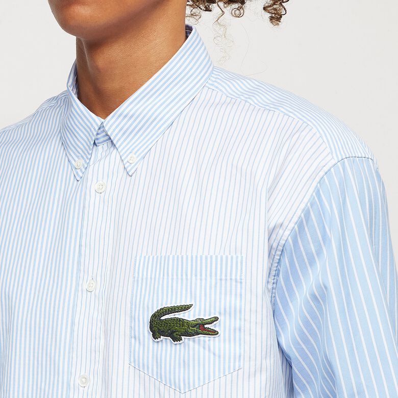 Lacoste Bic Croc Stripe Shirt light blue