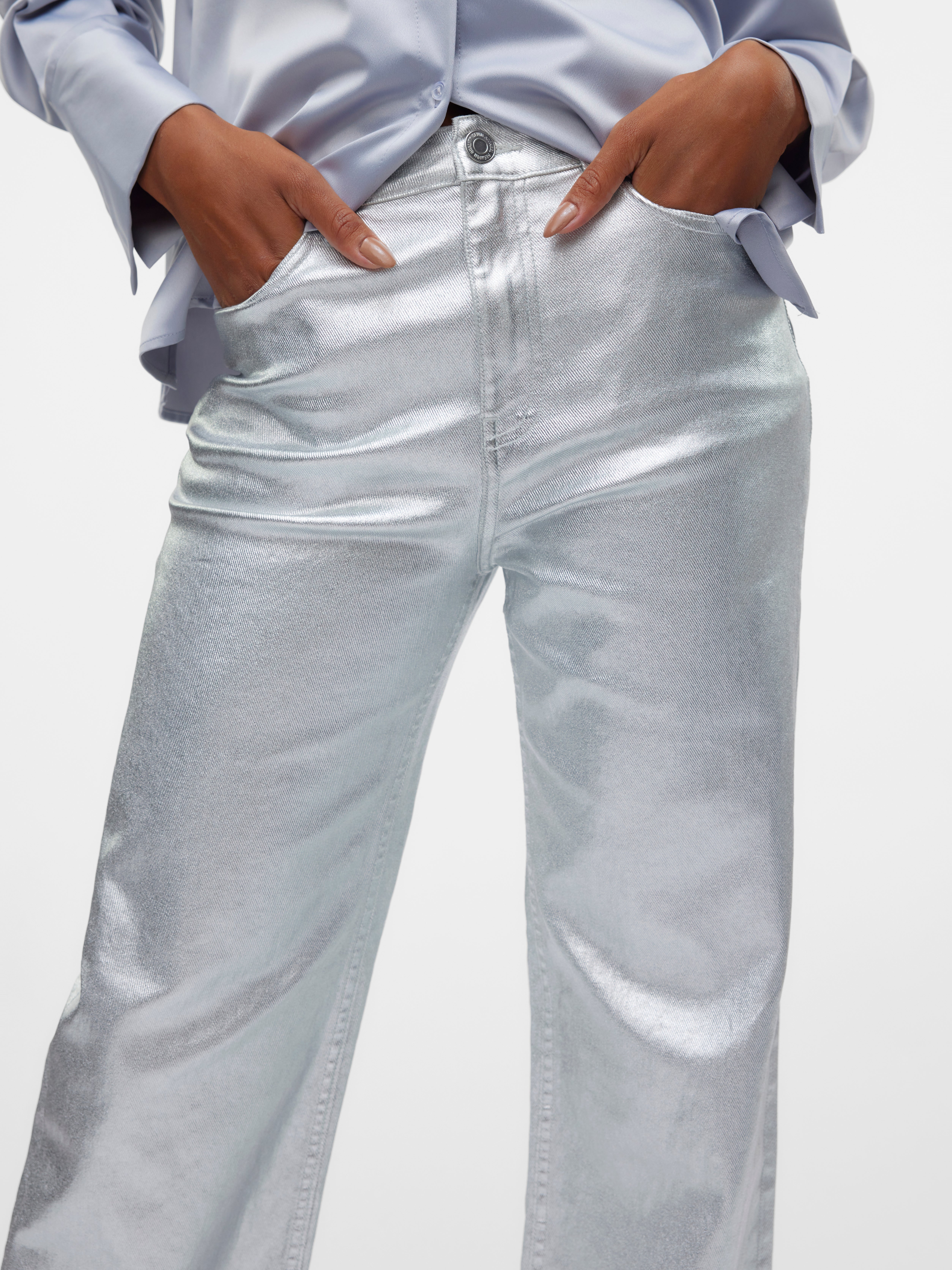 VMTESSA Hohe Taille Weiter Beinschnitt Jeans