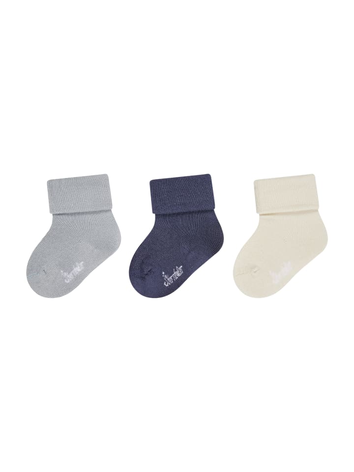 Sterntaler Baby Socken 3er-Pack uni in lichtgrau günstig kaufen