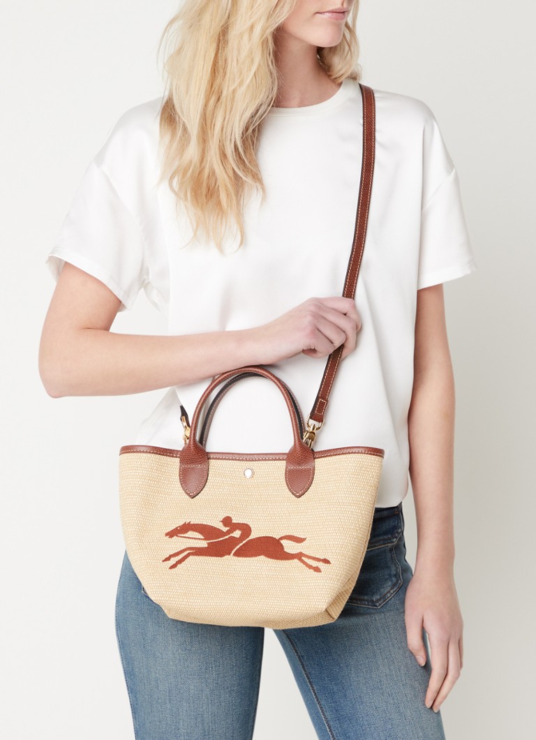Geantă Longchamp Le Panier Pliage S cu logo brodat
