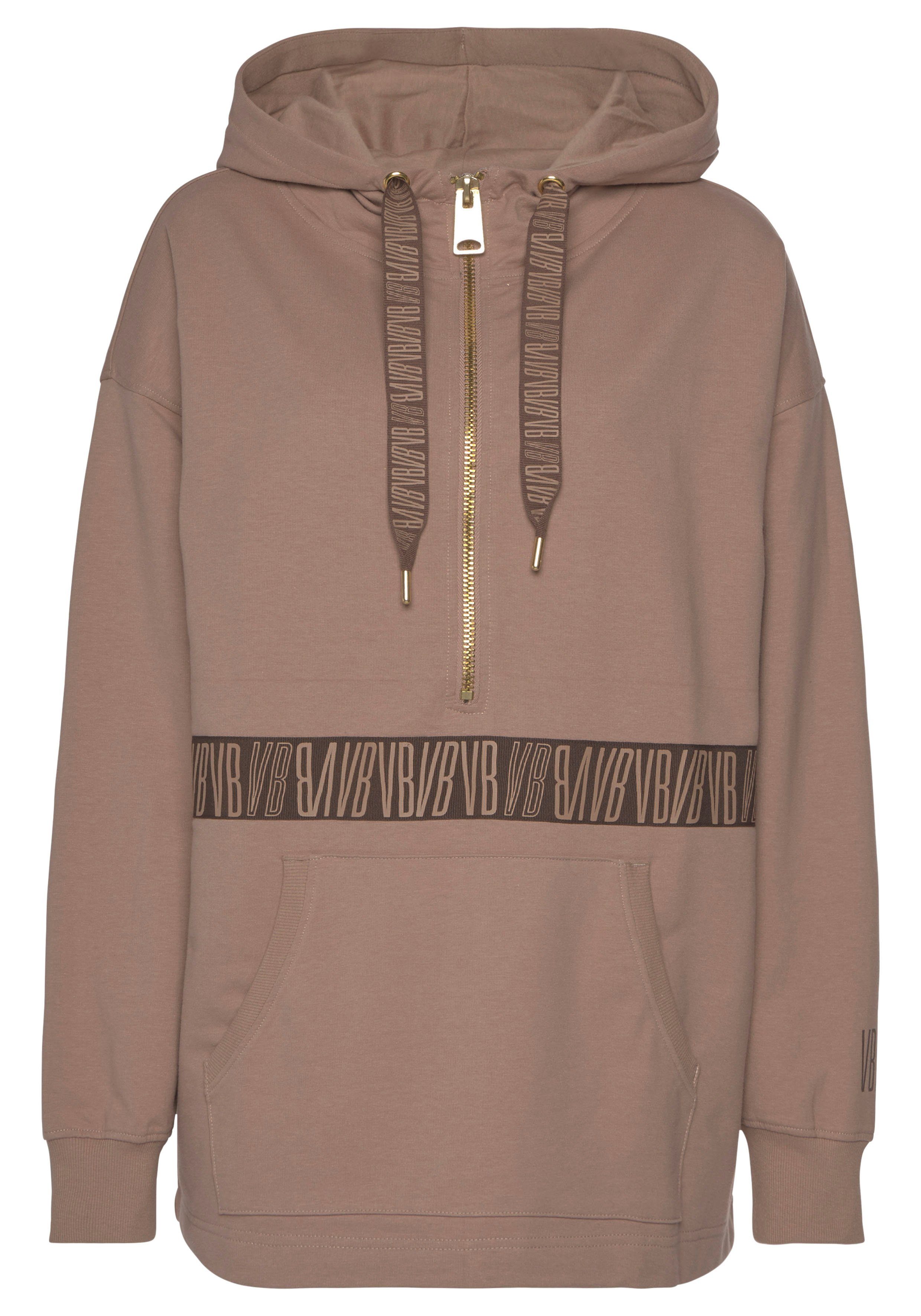 Venice Beach Kapuzensweatshirt mit Reißverschluss vorne