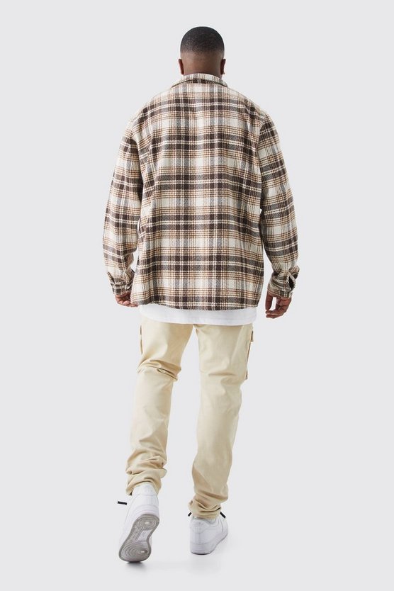 Plus Skinny Cargo-Hose mit Reißverschluss