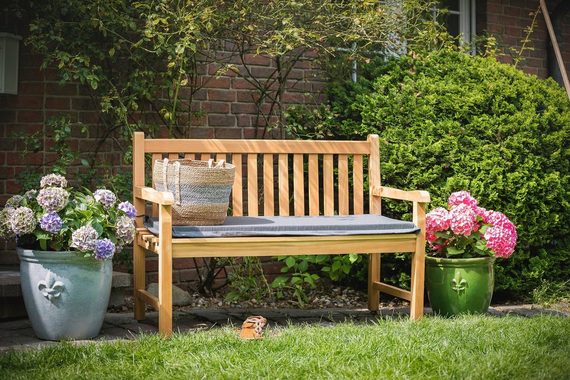 Kai Wiechmann Bankauflage Sitzauflage 100 - 190 x 47 cm als Polster für Holzbank made in Germany, waschbares und UV-beständiges Bank Sitzpolster